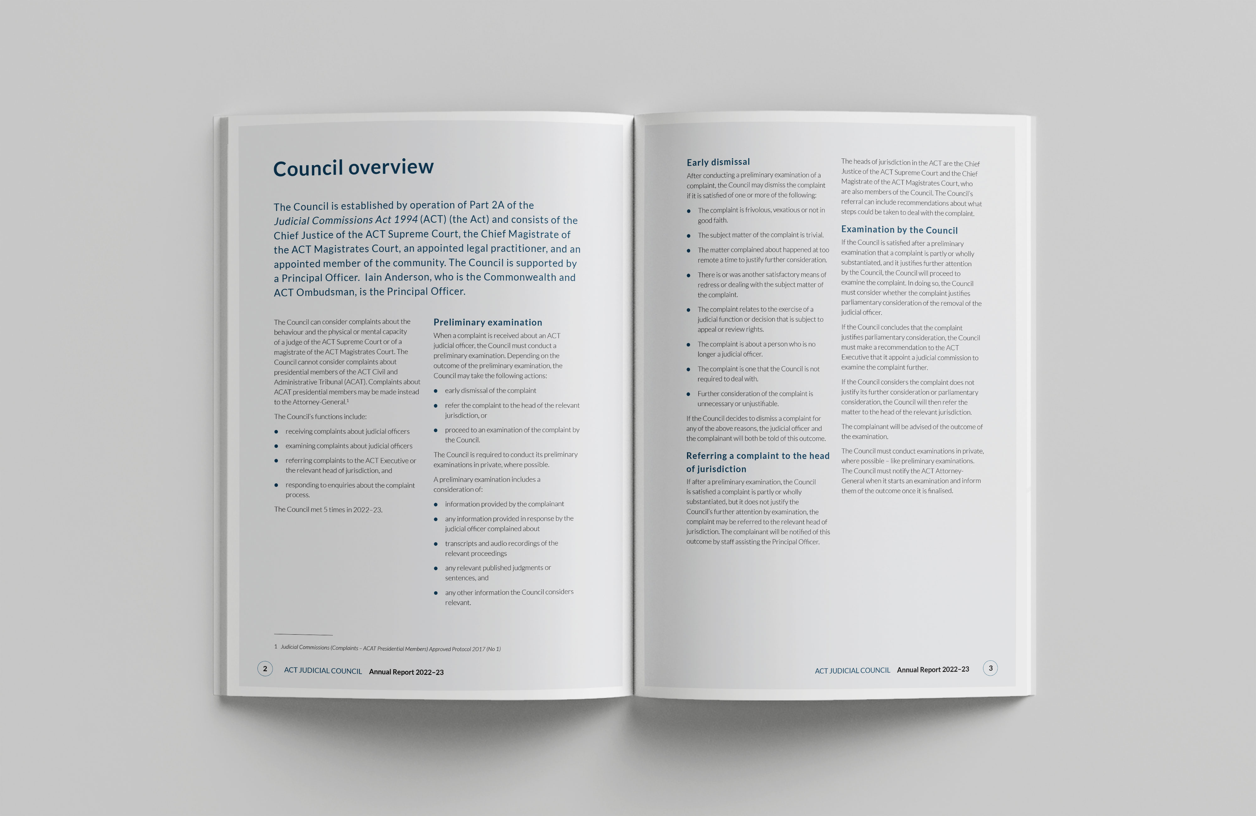 ACT Judicial Council – Annual Report 2022–23